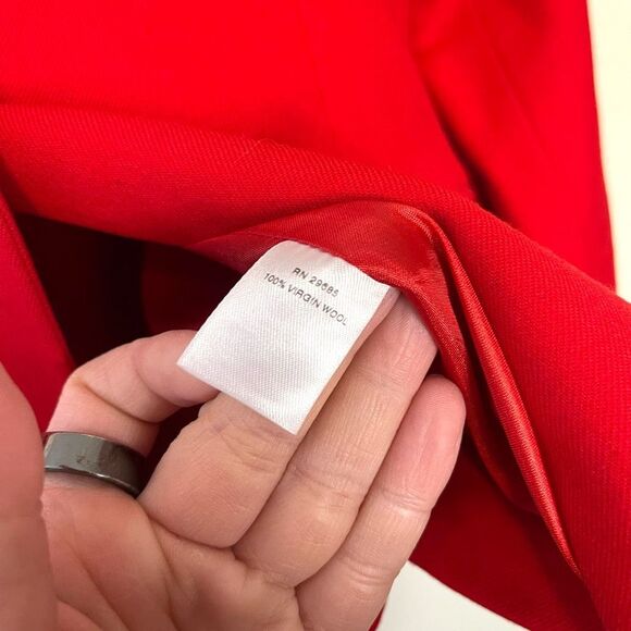 Vintage Pendleton Red Wool Blazer Size 10 Petite - Picture 5 of 9